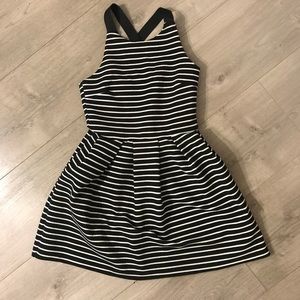 Black and White Striped Dress